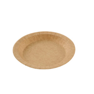 Assiette ronde carton kraft