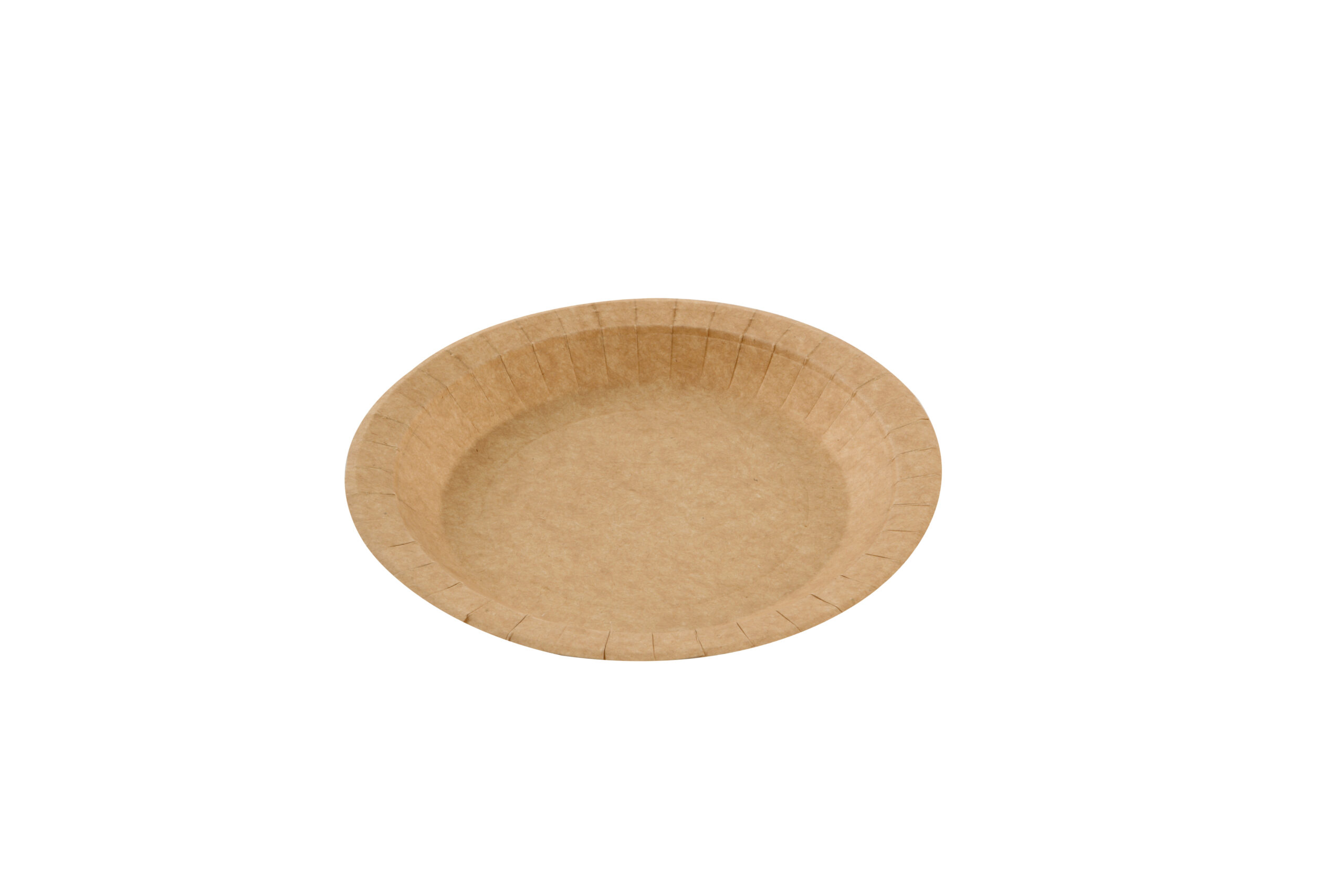 Assiette ronde carton kraft