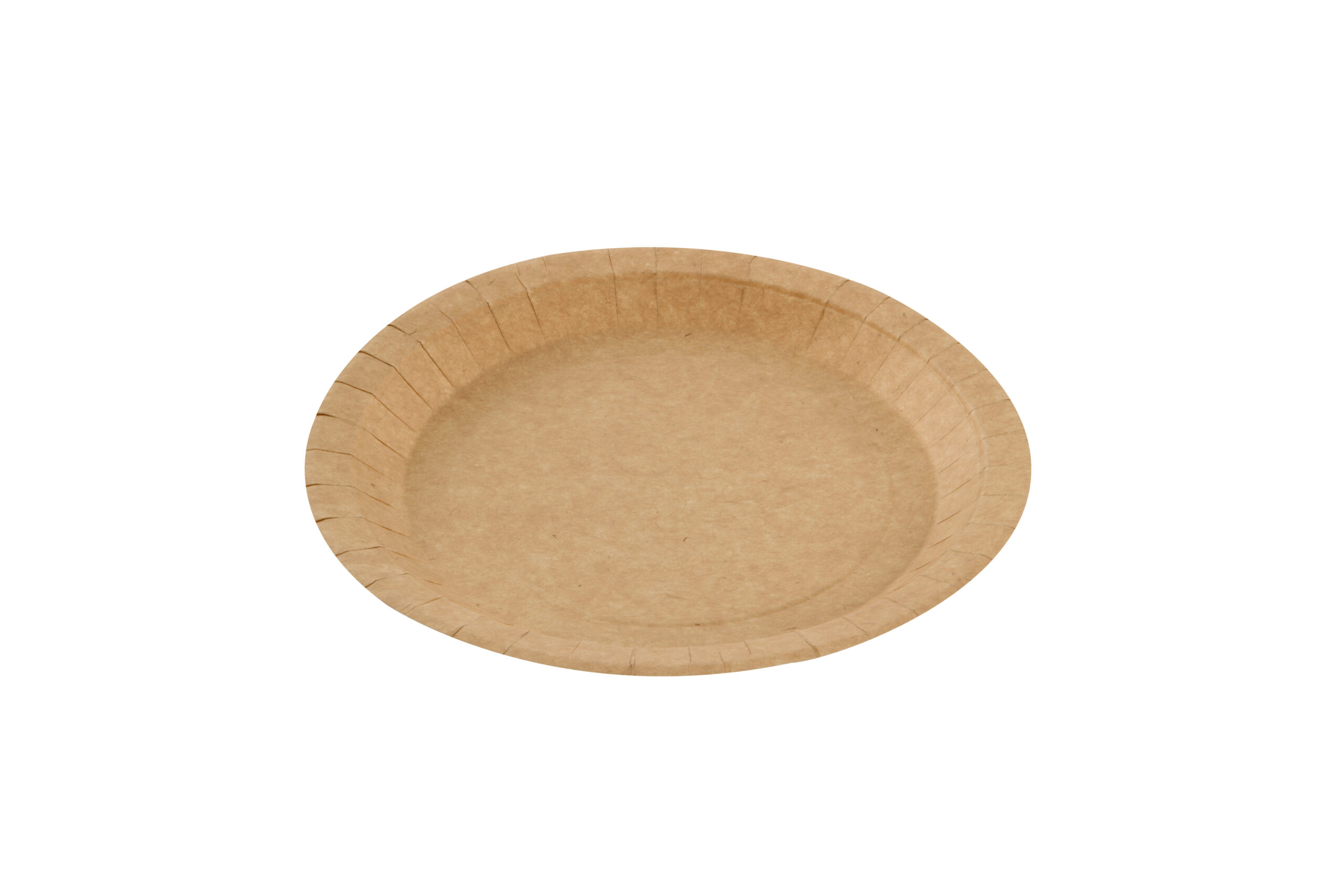 Assiette ronde carton kraft