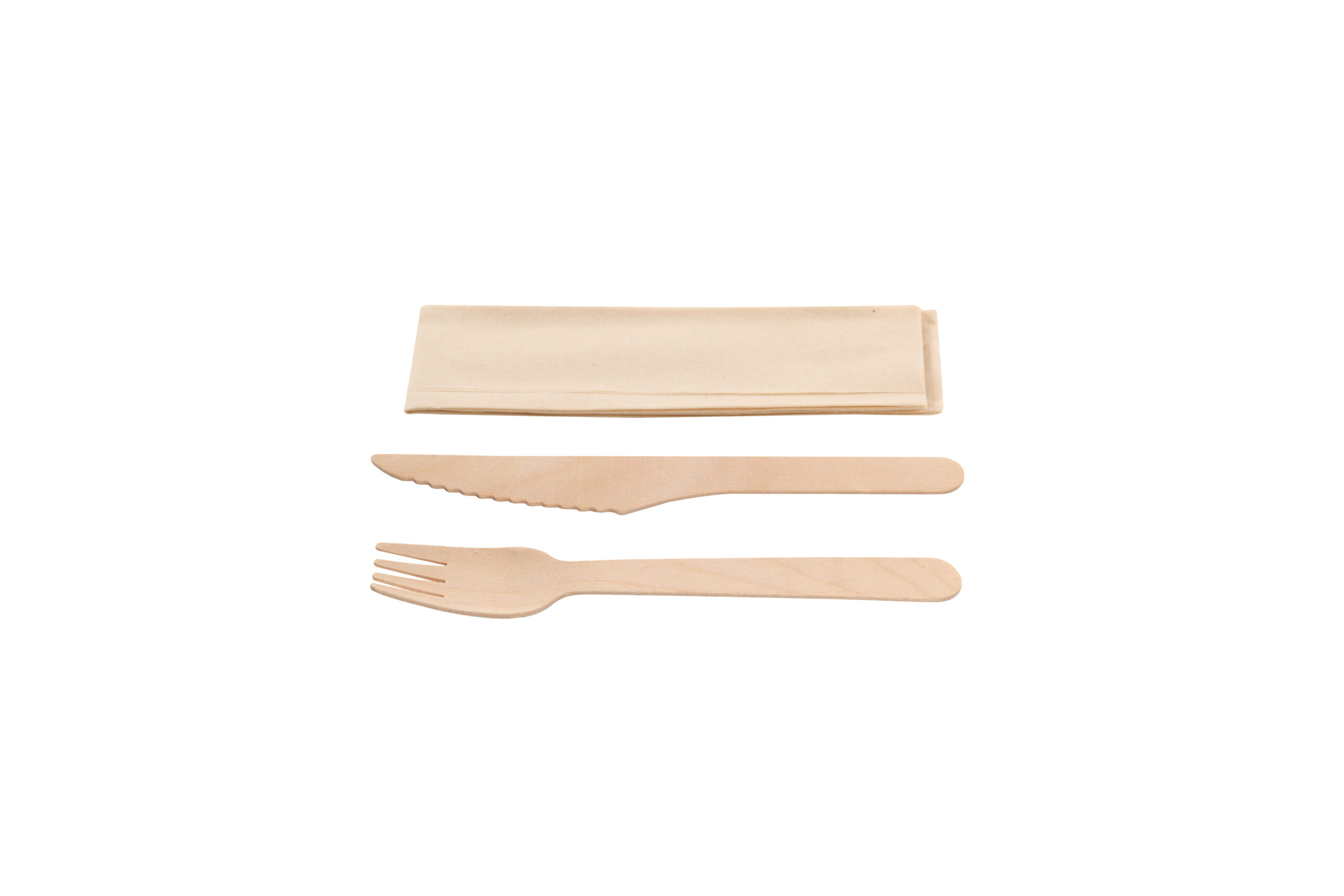 Set 3 en 1 bois c + f + srv kraft